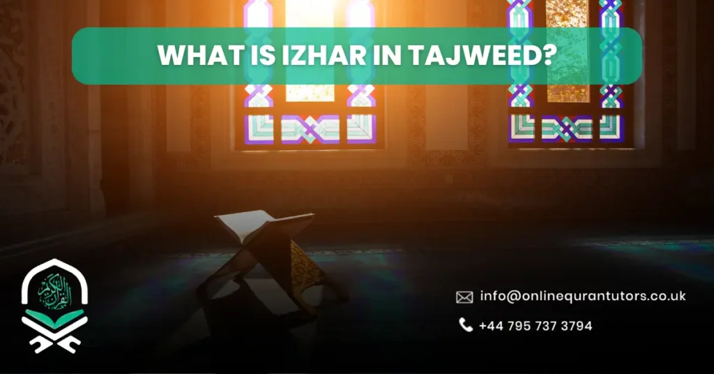 What is Izhar in Tajweed